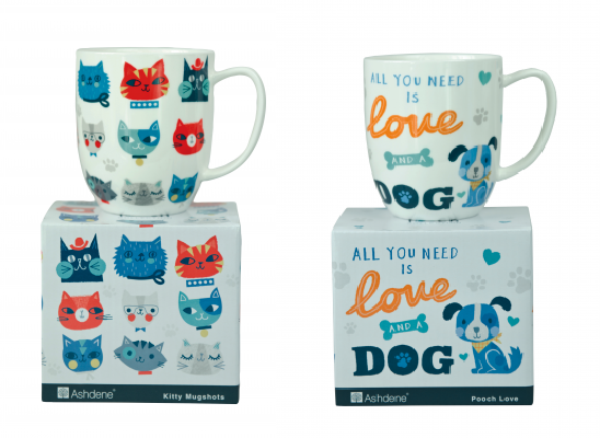 Mug Porcelana Kitty Dog